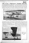 Gamma S Seaplane by Alfred Verville and General Aeroplane Company - 1917 in Flight Magazine