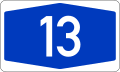 13号联邦高速公路 Bundesautobahn 13 shield}}