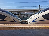 CRH380BG于重联状态下的车钩