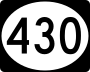 Mississippi Highway 430 marker