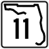 State Road 11 marker