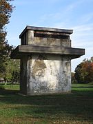 Rear of Commander's Station in Fort Hunt Park in 2016