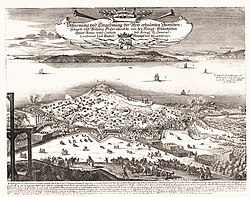 Contemporary engraving of the assault on Frederiksodde