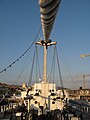 Main deck and masts