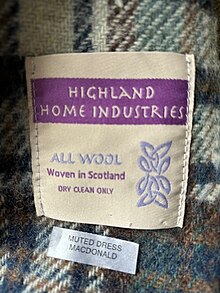 Highland Home Industries label