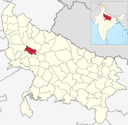 Location of Kasganj district