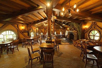 Interior of the Green Dragon inn