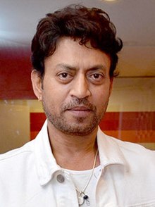 A photograph of Irrfan Khan in 2015