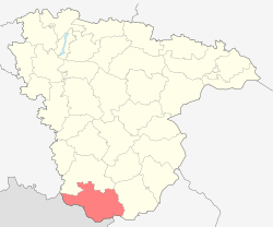 坎捷米罗夫卡区的位置