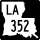 Louisiana Highway 352 marker