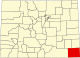 标示出巴卡县位置的地图