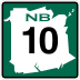 Route 10 marker