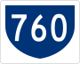 Highway 760 marker