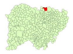 Location in Salamanca