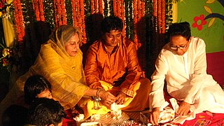 A Bengali Muslim groom in his Gaye Holud