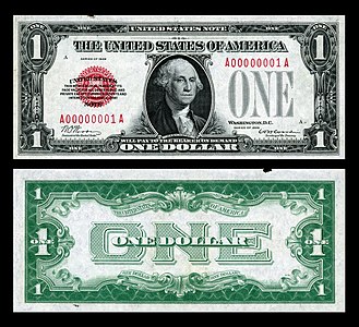 $1 Legal Tender, Small Type, Series 1928