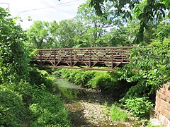 W&OD Trail Little Falls Road footbridge in 2020