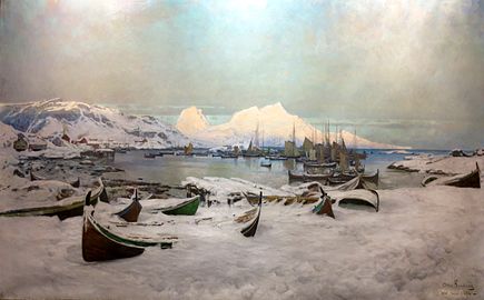 Winter in Lofoten by Otto Sinding (1886)