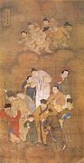 Filial children and grandchildren in waiting, Baoning Temple, Ming Dynasty.