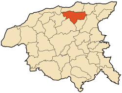 西迪阿卡沙在谢里夫省的位置