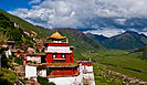 Drigung Monastery in the Himalayas of Tibet