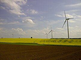 The wind farm in Is-en-Bassigny