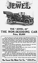 1909 Jewel Model 40 advertisement