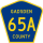 County Road 65A marker