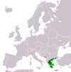 Location map for Greece and Montenegro.