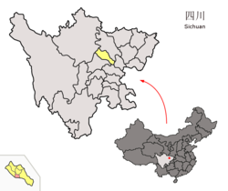 广汉市的地理位置