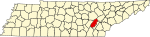 標示出瑞县位置的地圖