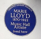blue plaque commemorating Lloyd