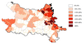 Non-Croats in 5 Slavonian counties.