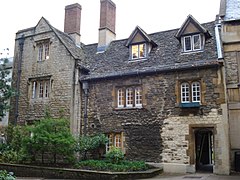 Rear of the buildings on the east side of the Front Quad as seen from the Wolfson Dining Hall
