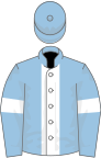 Light blue, white stripe and armlets