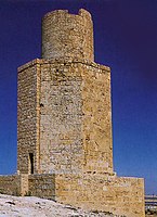 The Pharos of Abusir, an ancient funerary monument thought to be modelled after the Pharos at Alexandria, with which it is approximately contemporaneous