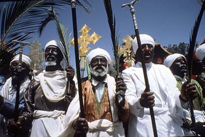 Priest of rock-Hewn Churches of Lalibela, a high place of Ethiopian Christianity, still today a place of pilmigrage and devotion.