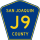 County Road J9 marker