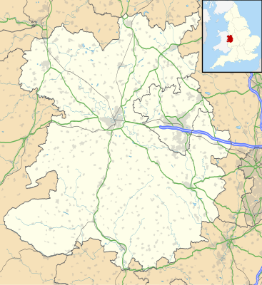 Location map Shropshire