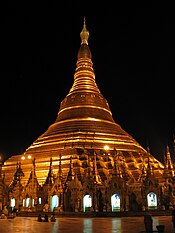 Shwedagon Pagoda in Rangoon, Burma