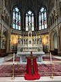 The alter during after Stations of the Cross on Holy Friday