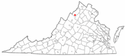 Location of Mount Jackson, Virginia