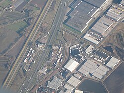 Aerial photograph Hazeldonk/Meer