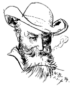 self-portrait of Wilhelm Busch, 1894