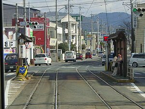 东田坂上停留场（2005年1月）