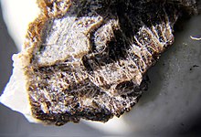 A image of a rock with Lomonisovite and bornemanite