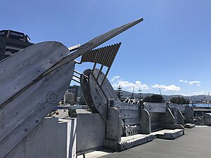 Whale sculptures