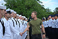 Dierks Bentley meets with service members at the 2013 Players Championship.