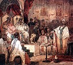 Fourth Ecumenical Council of Chalcedon by Vasily Surikov