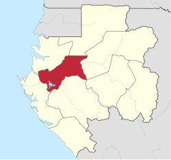 中奥果韦省的位置